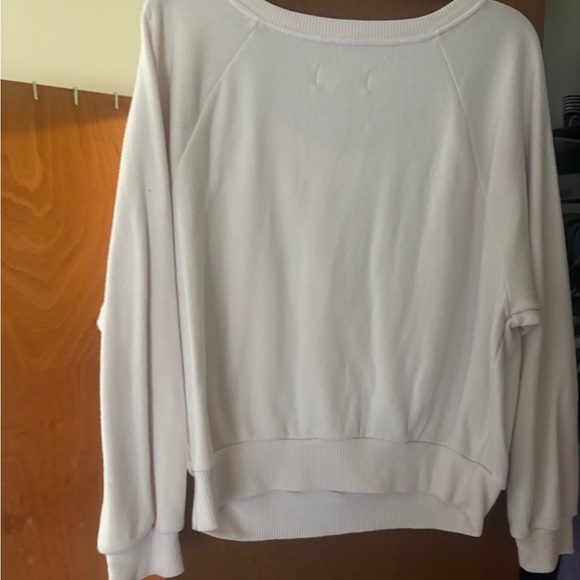 Victoria's Secret White Sweatshirt large - Picture 4 of 5
